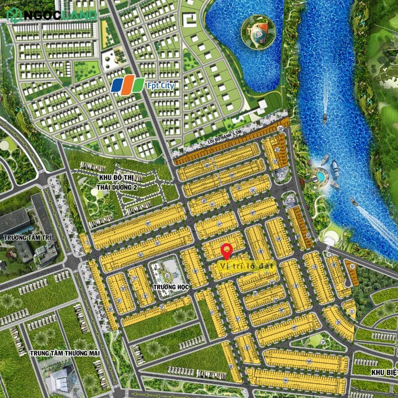 171m2 khu đô thị số 4 Điện Ngọc - Vị trí lô đất