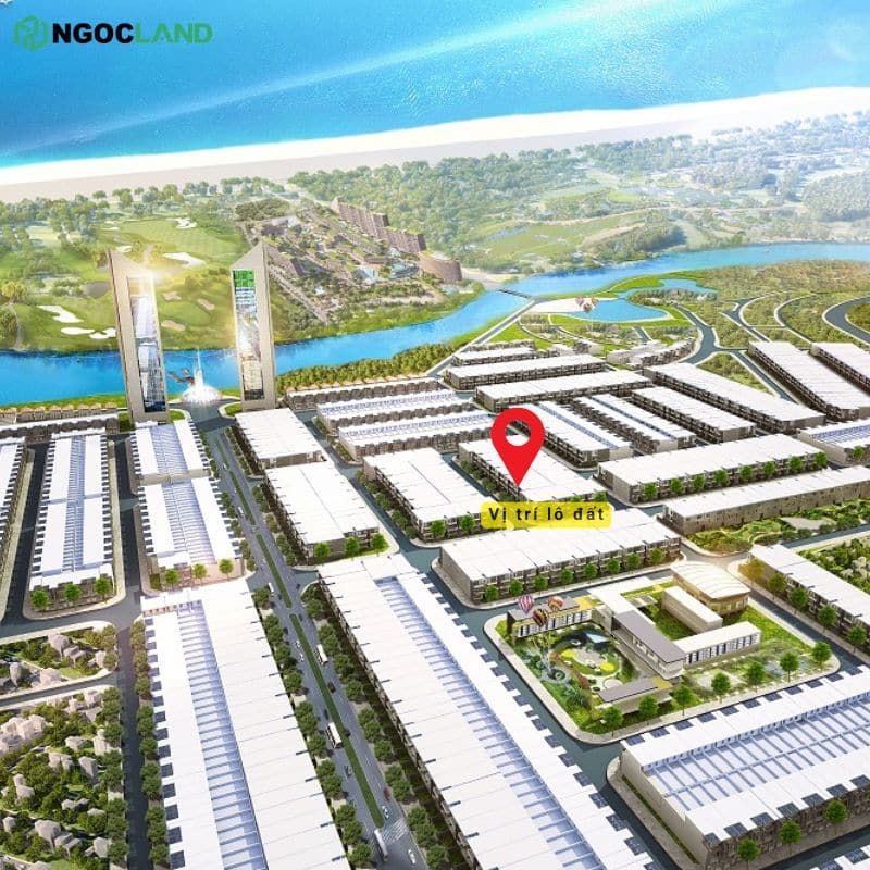 171m2 khu đô thị số 4 Điện Ngọc - Vị trí lô đất