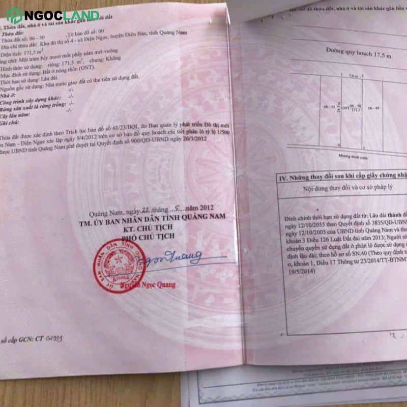 Sổ đỏ đất khu đô thị số 4