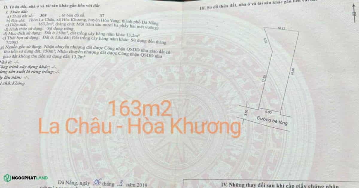 đất sát sông La Châu Hòa Khương Hòa Vang